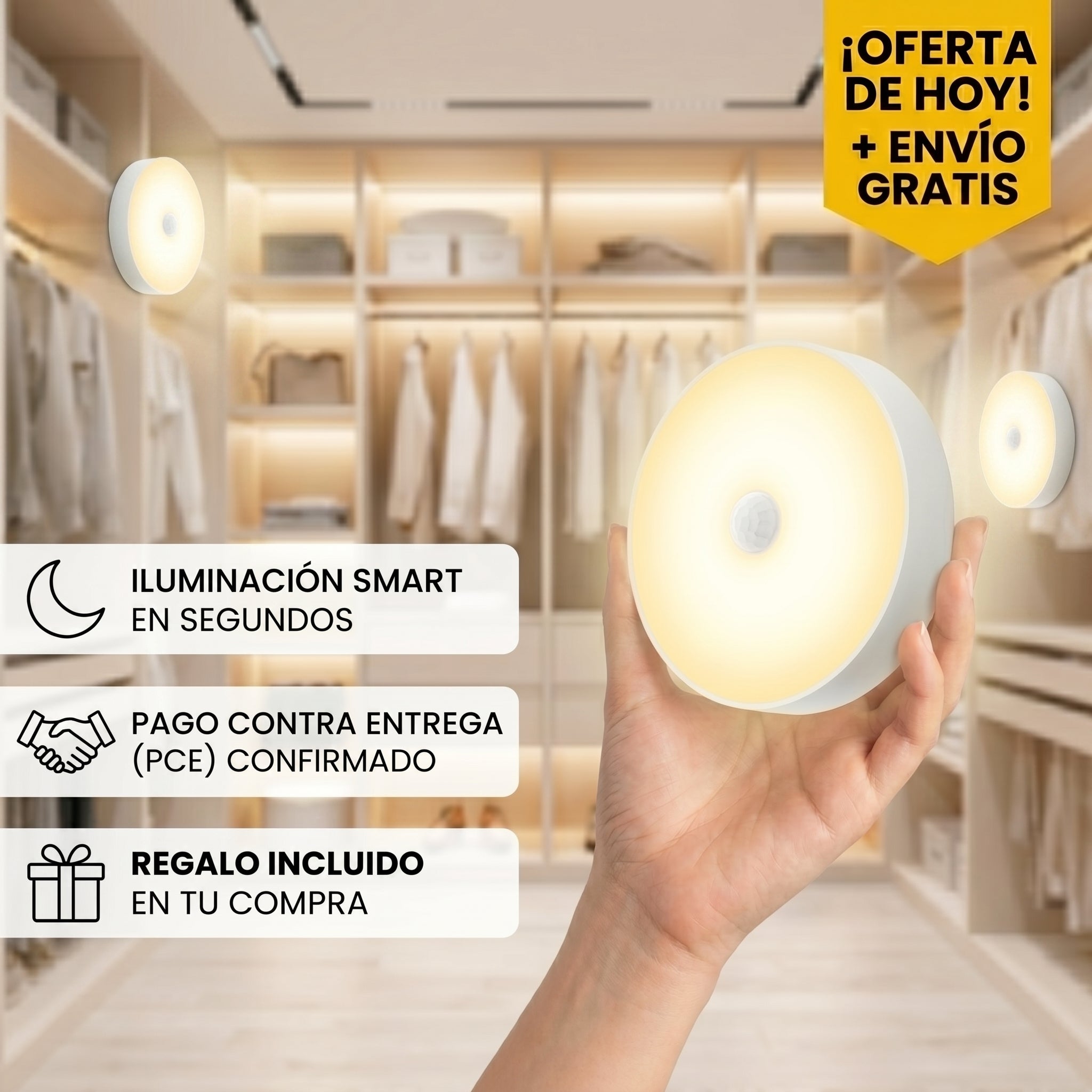 Lumens GlowSense™ | Luces LED automáticas x3