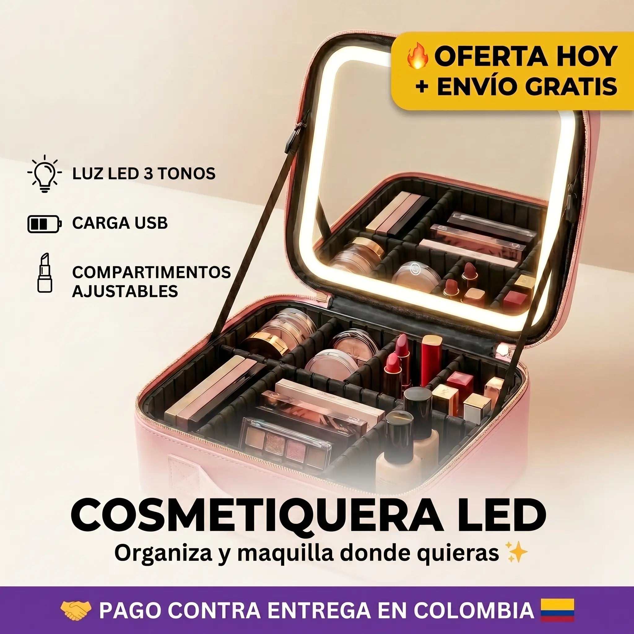 Cosmetiquera LED | Lumens