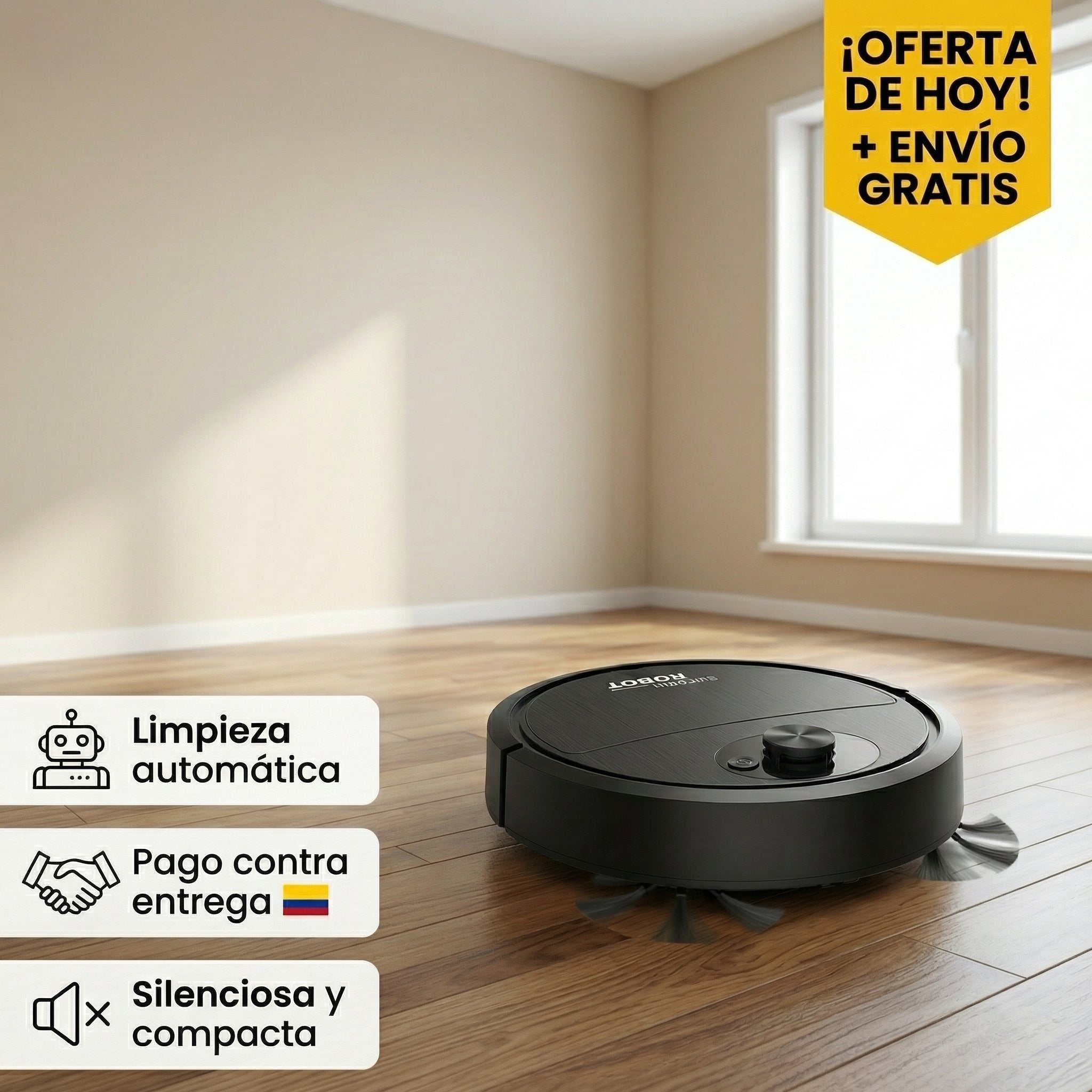 LimpiaPro Lumens™ | Robot Aspirador 3-en-1